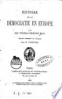 Histoire da la démocratie en Europe