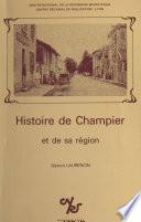 Histoire de Champier et de sa région