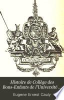 Histoire de Collège des Bons-Enfants de l'Université de Reims