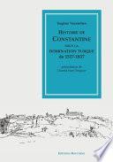 Histoire de Constantine sous la domination turque, 1517-1837