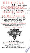 Histoire de Dannemarc, avant et depuis l'établissement de la monarchie