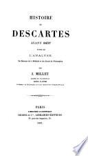 Histoire de Descartes avant 1637