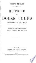 Histoire de douze jours (23 juillet - 3 août 1914)