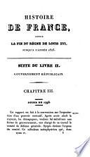 Histoire de France, depuis la fin du règne de Louis XVI jusqu'à l'année 1825
