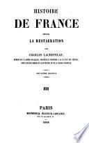 Histoire de France, depuis la restauration