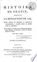 Histoire de France depuis la revolution de 1789