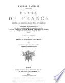 Histoire de France depuis les origines jusqu'à la révolution
