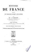 Histoire de France depuis les origines jusqu'à nos jours