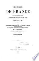 Histoire de France depuis les temps les plus reculés jusqu'a la révolution de 1789