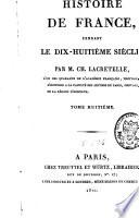Histoire de France, pendant le dix-huitième siècle