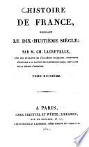 Histoire de France, pendant le dix-huitième siècle