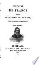 Histoire de France pendant les guerres de religion