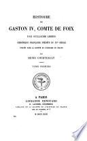 Histoire de Gaston IV, comte de Foix