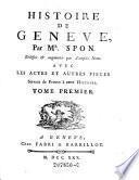 Histoire De Geneve