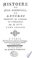 Histoire de Julie Mandeville