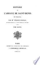 Histoire de l'abbaye de saint-Denis