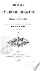 Histoire de l'Acade ́mie Franc ̧oise