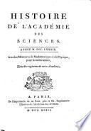 Histoire de l'Académie des sciences