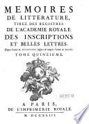 Histoire de l'academie royale des inscrip tions et belles. lettres (etc.)