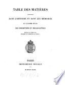 Histoire de l'Académie Royale des Inscriptions et Belles-Lettres avec les Mémoires de littérature tirés des registres de cette Académie