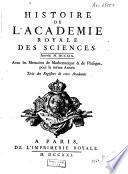 Histoire de l'Académie Royale des Sciences, années 1718-1726