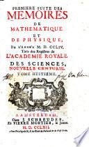 Histoire de l'Académie Royale des Sciences
