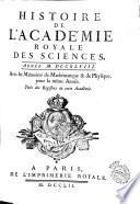 Histoire de l'Academie royale des sciences