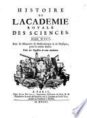 Histoire de l'Académie Royale des Sciences