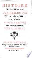 Histoire de l'admirable Don Quichotte de la Manche, en 6 vol
