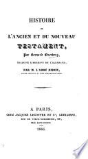 Histoire de l'Ancien et du Nouveau Testament. Traduite librement de l'allemand par l'Abbé Didon