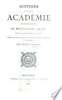 Histoire de l'ancienne Académie protestante de Montauban (1598-1659) et de Puylaurens (1660-1685)