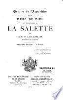 Histoire de l'apparition de la Mère de Dieu sur la montagne de La Salette