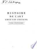 Histoire de l'art chez les anciens