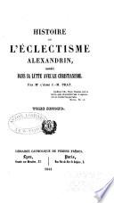 Histoire de l'éclectisme alexandrin