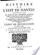 Histoire De L'Edit De Nantes