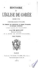 Histoire de l'Eglise de Corée