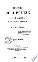 Histoire de l'Église de France pendant la Révolution