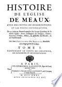 Histoire de l'eglise de Meaux