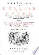 Histoire de l'église et du monde (11me et 12me siècle), pour servir de continuation à l'Histoire de l'Eglise et de l'Empire, de Mr. Le Sueur