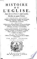Histoire de l'Eglise ...