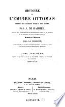 Histoire de l'empire Ottoman depuis son origine jusqu'a nos jours (etc.)