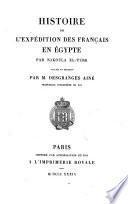 Histoire de l'expédition des Français en Égypte