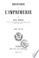 Histoire de l'imprimerie par Paul Dupont