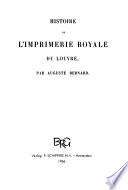 Histoire de l'Imprimerie royale du Lonvre