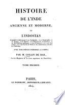 Histoire de l'Inde ancienne et modern, ou l'Indostan