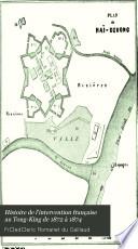 Histoire de l'intervention française au Tong-King de 1872 à 1874
