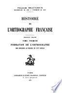 Histoire de l'orthographe française