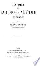 Histoire de la biologie végétale en France