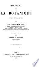 Histoire de la botanique du XVIème siècle à 1860
