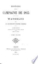 Histoire de la campagne de 1815
